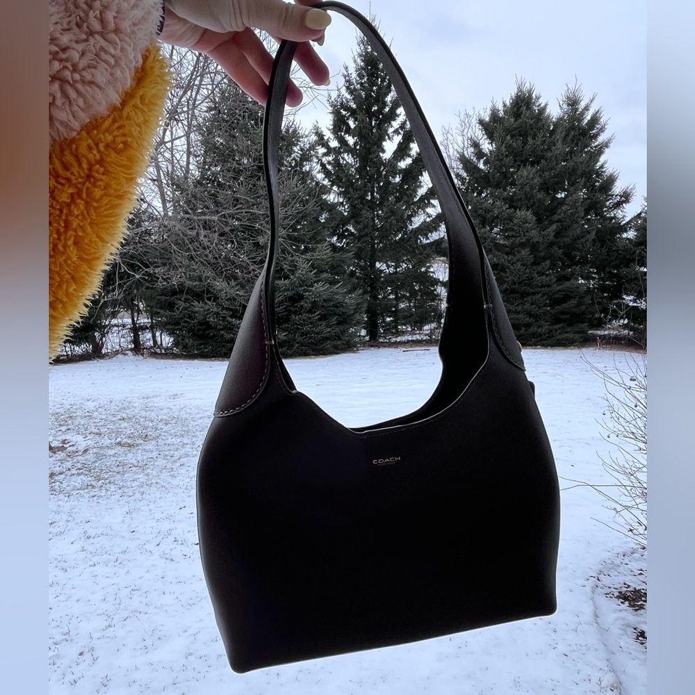Coach Brooklyn 28 slouchy shoulder bag in maple purse NWOT - Picture 8 of 11
